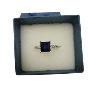 QVC Simulated Sapphire Ring Size 8